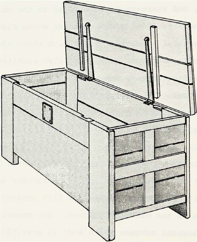 Standing chests were not moved around, so legs were necessary to combat the dampness and rot that would come about with a flat-bottom chest occupying the same space for decades on end.